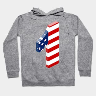 Isometric Number, Number One Hoodie